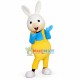 Adult Cartoon White Rabbit Mascot Costume Adult Cartoon White Rabbit Mascot Costume