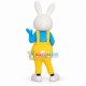 Adult Cartoon White Rabbit Mascot Costume Adult Cartoon White Rabbit Mascot Costume