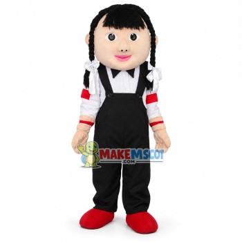 Chinese Girl Mascot Costume Chinese Girl Mascot Costume