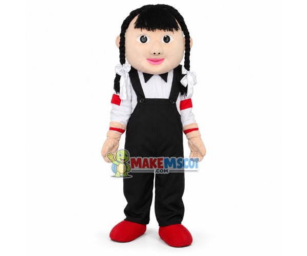 Chinese Girl Mascot Costume