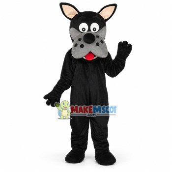 Lovely Black Great Dane Mascot Costume 