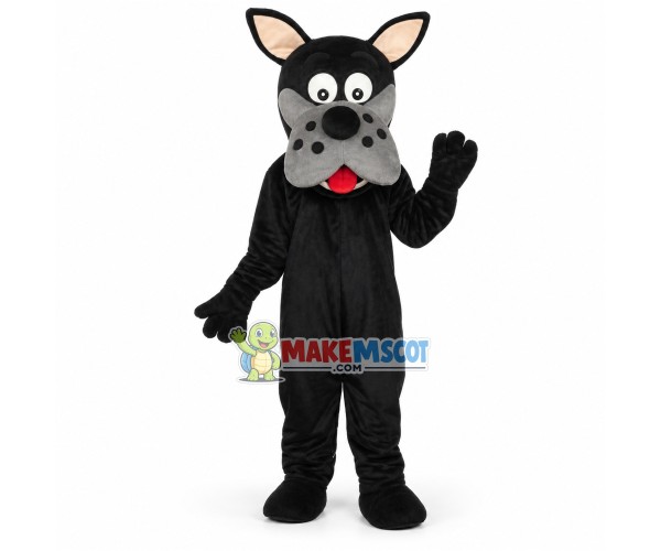 Lovely Black Great Dane Mascot Costume Lovely Black Great Dane Mascot Costume