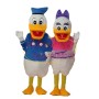 Arrogant Donald Duck And Talkative Daisy Duck Mascot Costume 