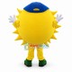 Cartoon Sun With Blue Hat Mascot Costume Cartoon Sun With Blue Hat Mascot Costume