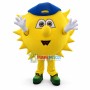 Cartoon Sun With Blue Hat Mascot Costume