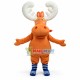 Lovely Cartoon Orange Moose Mascot Costume Lovely Cartoon Orange Moose Mascot Costume