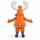 Lovely Cartoon Orange Moose Mascot Costume Lovely Cartoon Orange Moose Mascot Costume
