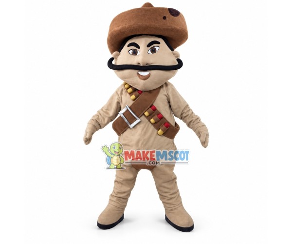Mexican Bandit With Bullets Mascot Costume Mexican Bandit With Bullets Mascot Costume