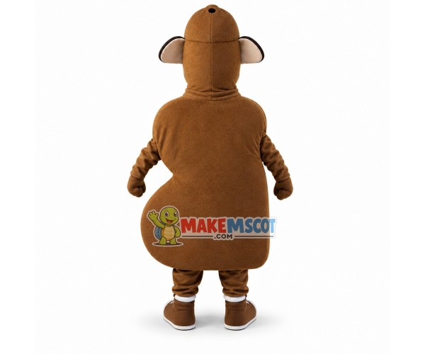 Brown Letter B Man Mascot Costume Brown Letter B Man Mascot Costume