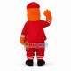 Sport Orange Fur Monster Mascot Costume Sport Orange Fur Monster Mascot Costume