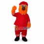 Sport Orange Fur Monster Mascot Costume