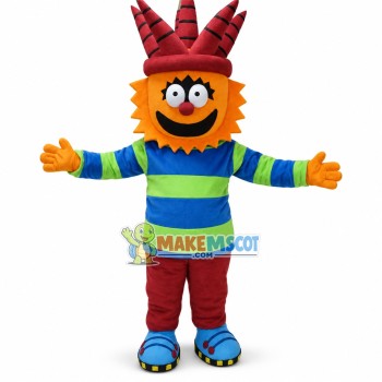 Hexagonal Clown Mascot Costume