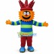 Hexagonal Clown Mascot Costume Hexagonal Clown Mascot Costume