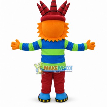 Hexagonal Clown Mascot Costume Hexagonal Clown Mascot Costume