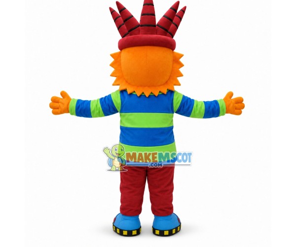 Hexagonal Clown Mascot Costume Hexagonal Clown Mascot Costume
