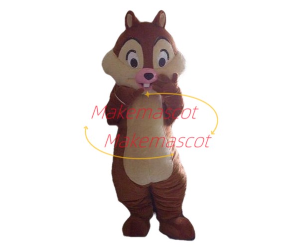 Adventurous Chip the Chipmunk Mascot Cartoon Costume 