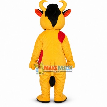 Lovely Yellow Dairy Cow Mascot Costume Lovely Yellow Dairy Cow Mascot Costume