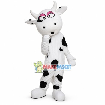 Charming Dairy Cow Mascot Costume Charming Dairy Cow Mascot Costume