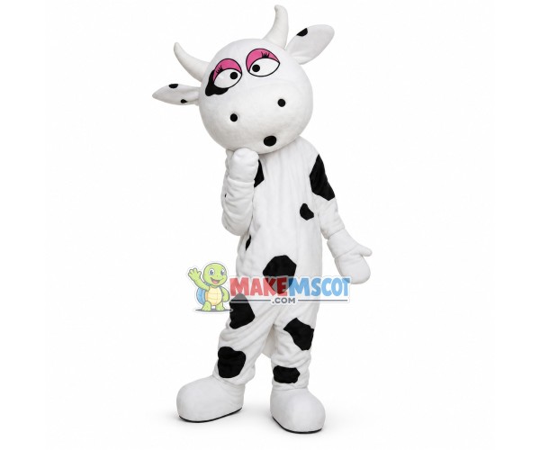 Charming Dairy Cow Mascot Costume Charming Dairy Cow Mascot Costume