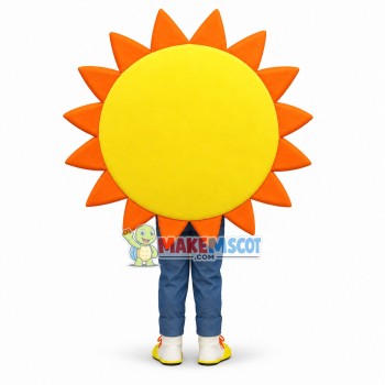Sun With Sunglasses Cartoon Mascot Costume 
