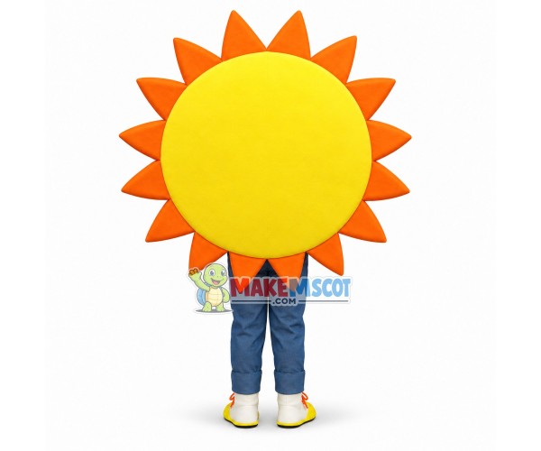 Sun With Sunglasses Cartoon Mascot Costume 