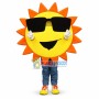 Sun With Sunglasses Cartoon Mascot Costume 