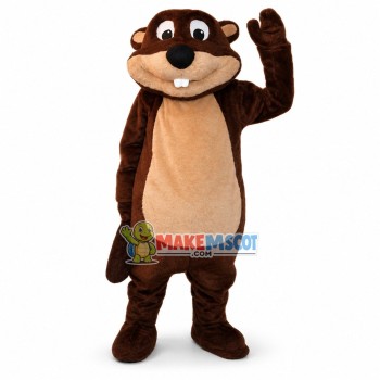Cowardly Beaver Mascot Adult Costume Cowardly Beaver Mascot Adult Costume