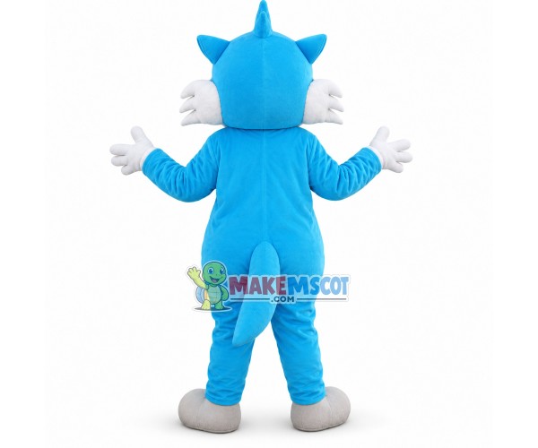 Lovely Blue Fox Cartoon Mascot Costume Lovely Blue Fox Cartoon Mascot Costume