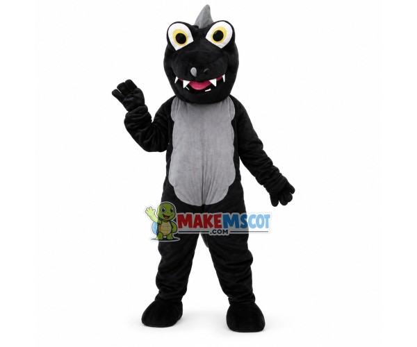 Simple Style Black Dinosaur Mascot Costume Simple Style Black Dinosaur Mascot Costume