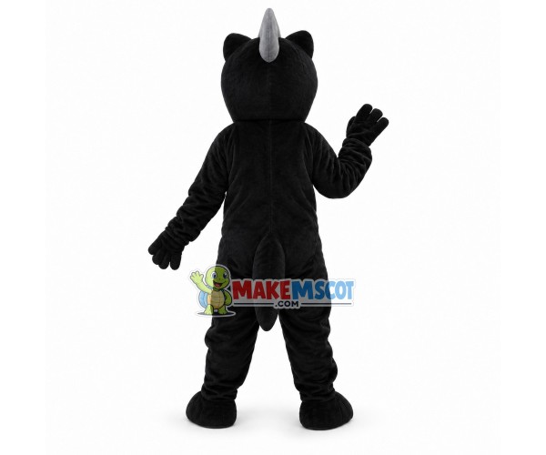 Simple Style Black Dinosaur Mascot Costume Simple Style Black Dinosaur Mascot Costume
