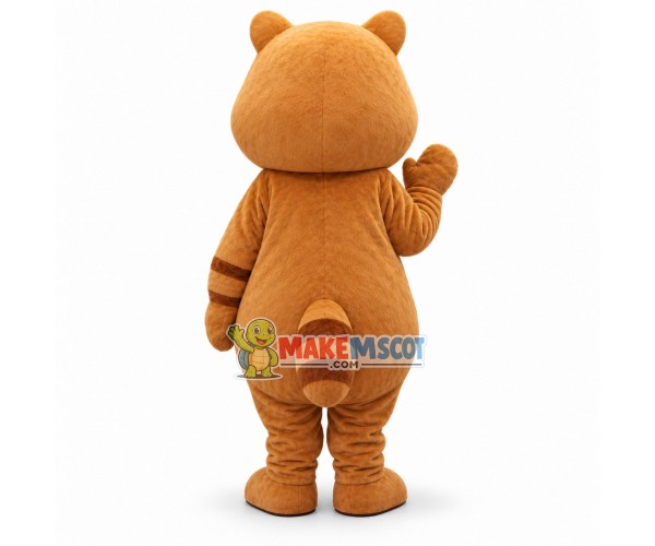 Lovely Fat Cartoon Brown Raccoon Mascot Costume Lovely Fat Cartoon Brown Raccoon Mascot Costume
