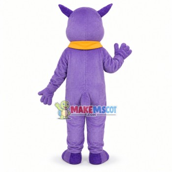 College Ephelia the Purple Cow Mascot Costume College Ephelia the Purple Cow Mascot Costume