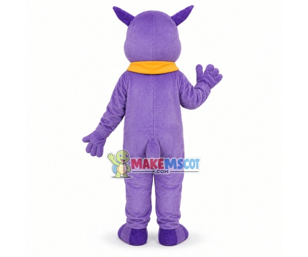 College Ephelia the Purple Cow Mascot Costume College Ephelia the Purple Cow Mascot Costume