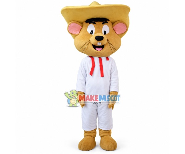 Happy Mexican Robber Mouse Mascot Costume