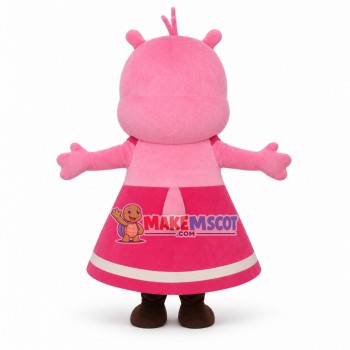 Cartoon Pink Baby Bear Girl Mascot Costume Cartoon Pink Baby Bear Girl Mascot Costume