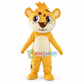 Cartoon Yellow Baby Tiger Mascot Costume Cartoon Yellow Baby Tiger Mascot Costume