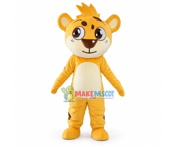 Cartoon Yellow Baby Tiger Mascot Costume