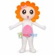 Cute Girl Sun Cartoon Mascot Costume