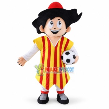 Barcelona Soccer Player Mascot Costume Barcelona Soccer Player Mascot Costume