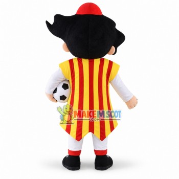 Barcelona Soccer Player Mascot Costume Barcelona Soccer Player Mascot Costume