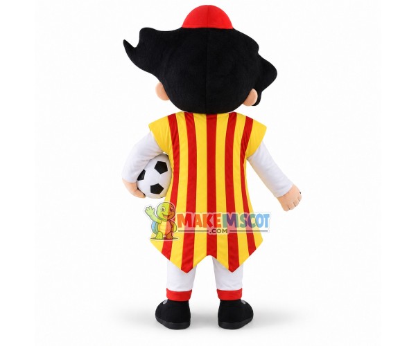 Barcelona Soccer Player Mascot Costume Barcelona Soccer Player Mascot Costume