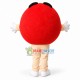 Funny Cartoon Red Chocolate Bean Mascot Costume Funny Cartoon Red Chocolate Bean Mascot Costume