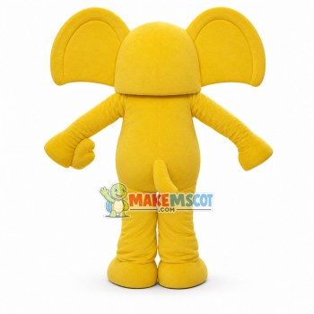 Cartoon Yellow Elephant Lightweight Mascot Costume Cartoon Yellow Elephant Lightweight Mascot Costume