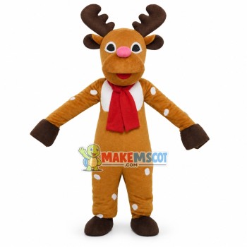 Christmas Reindeer Lightweight Mascot Costume Christmas Reindeer Lightweight Mascot Costume