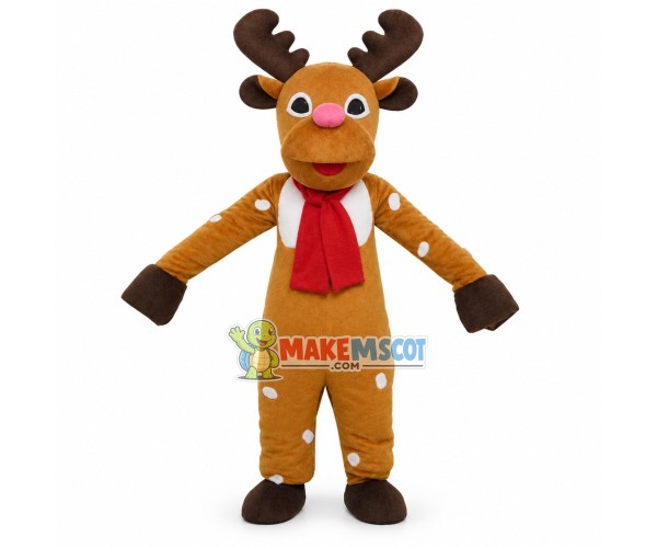 Christmas Reindeer Lightweight Mascot Costume Christmas Reindeer Lightweight Mascot Costume