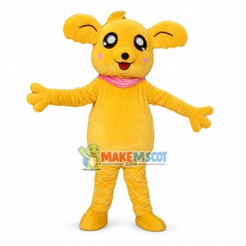 Adult Cartoon Golden Bear Mascot Costume Adult Cartoon Golden Bear Mascot Costume