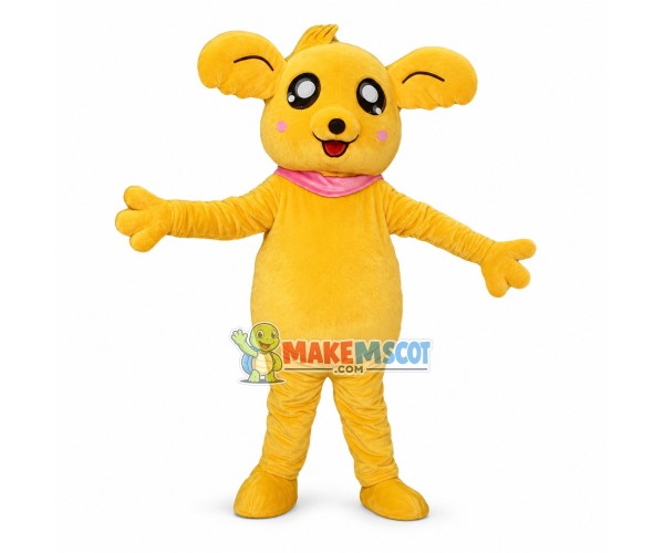 Adult Cartoon Golden Bear Mascot Costume Adult Cartoon Golden Bear Mascot Costume