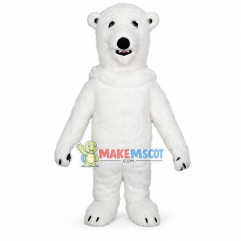 Real Life Furry Polar Bear Mascot Costume 