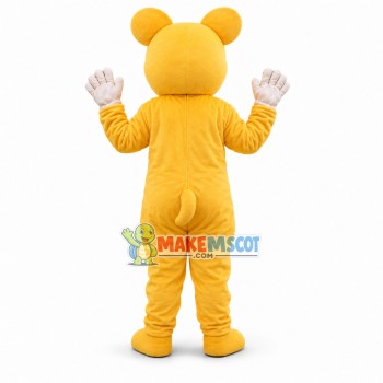 Lovely Yellow Pig Mascot Costume Lovely Yellow Pig Mascot Costume