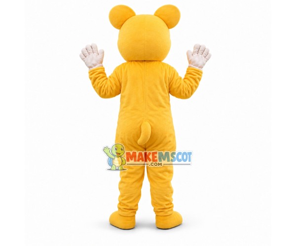 Lovely Yellow Pig Mascot Costume Lovely Yellow Pig Mascot Costume